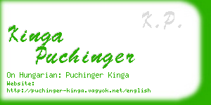 kinga puchinger business card
